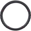 imageMotor Trend SportDrive Faux Leather Steering Wheel Cover Standard 15 inch Size TwoTone Black ampamp Light Gray Car Steering Wheel Cover for Truck Van SUV AutoBlack