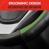 imageMotor Trend SportDrive Faux Leather Steering Wheel Cover Standard 15 inch Size TwoTone Black ampamp Light Gray Car Steering Wheel Cover for Truck Van SUV AutoGreen Sport Drive