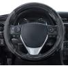 imageMotor Trend SportDrive Faux Leather Steering Wheel Cover Standard 15 inch Size TwoTone Black ampamp Light Gray Car Steering Wheel Cover for Truck Van SUV AutoGray Grip Plus