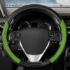 imageMotor Trend SportDrive Faux Leather Steering Wheel Cover Standard 15 inch Size TwoTone Black ampamp Light Gray Car Steering Wheel Cover for Truck Van SUV AutoGreen Sport Drive