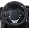 imageMotor Trend SportDrive Faux Leather Steering Wheel Cover Standard 15 inch Size TwoTone Black ampamp Light Gray Car Steering Wheel Cover for Truck Van SUV AutoBlack Max Grip