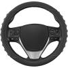 imageMotor Trend FlexGrip Red Steering Wheel Cover for Cars  Standard 15 inch Car Steering Wheel Cover Red and Black Steering Wheel Protector for Auto Truck Van SUVGray Grip