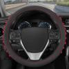 imageMotor Trend FlexGrip Red Steering Wheel Cover for Cars  Standard 15 inch Car Steering Wheel Cover Red and Black Steering Wheel Protector for Auto Truck Van SUVRed Grip