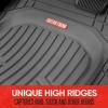 imageMotor Trend FlexToughXL Floor Mats for Cars Full Set AllWeather Rubber Automotive Floor Mats Waterproof Heavy Duty Car Mats Flexible Floor Liners for Car Truck Van SUV Car Floor Mats BlackGray