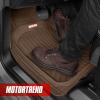 imageMotor Trend FlexToughXL Floor Mats for Cars Full Set AllWeather Rubber Automotive Floor Mats Waterproof Heavy Duty Car Mats Flexible Floor Liners for Car Truck Van SUV Car Floor Mats BlackBrown