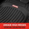 imageMotor Trend FlexToughXL Floor Mats for Cars Full Set AllWeather Rubber Automotive Floor Mats Waterproof Heavy Duty Car Mats Flexible Floor Liners for Car Truck Van SUV Car Floor Mats BlackBlack 2pc