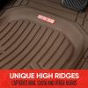 imageMotor Trend FlexToughXL Floor Mats for Cars Full Set AllWeather Rubber Automotive Floor Mats Waterproof Heavy Duty Car Mats Flexible Floor Liners for Car Truck Van SUV Car Floor Mats BlackBrown