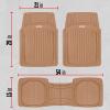 imageMotor Trend FlexToughXL Floor Mats for Cars Full Set AllWeather Rubber Automotive Floor Mats Waterproof Heavy Duty Car Mats Flexible Floor Liners for Car Truck Van SUV Car Floor Mats BlackBeige
