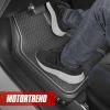 imageMotor Trend Houndstooth Design Rubber Car Floor Mats for Autos SUV Truck ampamp Van  AllWeather Waterproof Protection Front ampamp Rear Liners Trim to Fit Most VehiclesHoundstooth