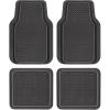 imageMotor Trend Houndstooth Design Rubber Car Floor Mats for Autos SUV Truck ampamp Van  AllWeather Waterproof Protection Front ampamp Rear Liners Trim to Fit Most VehiclesHoundstooth