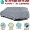 imageMotor Trend 4Layer 4Season Auto Waterproof Outdoor UV Protection for Heavy Duty Use Full Car Cover for Vans Suvs Crossovers up to 185quot200 L x 77 W x 60H