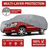 imageMotor Trend 4Layer 4Season Auto Waterproof Outdoor UV Protection for Heavy Duty Use Full Car Cover for Vans Suvs Crossovers up to 185quot210 L x 77 W x 60H