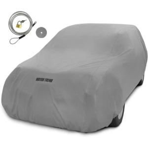 imageMotor Trend 4Layer 4Season Auto Waterproof Outdoor UV Protection for Heavy Duty Use Full Car Cover for Vans Suvs Crossovers up to 185quot185 L x 72 W x 56H