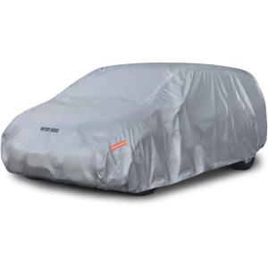 imageMotor Trend 6Series MultiLayered Waterproof SUV ampamp Van Car Cover  Heavy Duty Vehicle Outdoor Indoor Inner FleeceLined Snow Rain Sun UV Dust Exterior Protection Full Coverage XL  max Length 185quotLmax Length 200