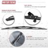 imageMotor Trend Ultrafirm Replacement Windshield Wiper Blades  Advanced CrystalClear StreakFree Premium Blade Design  All Season All Weather 16  24 Inch 2 Pack22  22 Inch 2 Pack