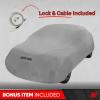 imageMotor Trend Breathable Lightweight Car Cover AntiMoisture BuildUp WaterResistant ScratchResistant TravelFriendly Universal Fit for Cars SUVs Trucks Vans AllWeather OutdoorIndoor L 190quot LXL