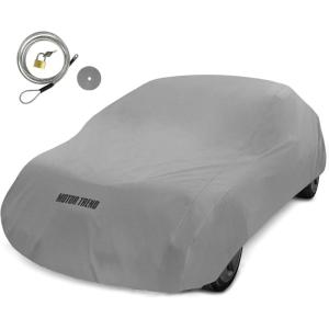 imageMotor Trend Breathable Lightweight Car Cover AntiMoisture BuildUp WaterResistant ScratchResistant TravelFriendly Universal Fit for Cars SUVs Trucks Vans AllWeather OutdoorIndoor L 190quot LXL
