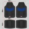 imageMOTOR TREND DualFlex Rubber Car Floor Mats All Weather Waterproof 4Piece Sporty TwoTone Design Car Mats Full Set  Universal TrimtoFit Floor Mats for Car SUV ampamp Trucks  Car Carpet ProtectorBlue