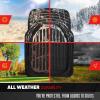 imageMotor Trend FlexTough 4Piece Heavy Duty Floor Mats for Cars Trucks SUVs Automotive Floor Mats Car Mats Full Set Front Rear ampamp Cargo TrimToFit SemiCustom Deep Dish All Weather Rubber Mats  GrayBlack