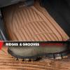 imageMotor Trend FlexTough 4Piece Heavy Duty Floor Mats for Cars Trucks SUVs Automotive Floor Mats Car Mats Full Set Front Rear ampamp Cargo TrimToFit SemiCustom Deep Dish All Weather Rubber Mats  GrayBeige