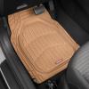imageMotor Trend FlexTough 4Piece Heavy Duty Floor Mats for Cars Trucks SUVs Automotive Floor Mats Car Mats Full Set Front Rear ampamp Cargo TrimToFit SemiCustom Deep Dish All Weather Rubber Mats  GrayBeige