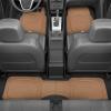 imageMotor Trend FlexTough 4Piece Heavy Duty Floor Mats for Cars Trucks SUVs Automotive Floor Mats Car Mats Full Set Front Rear ampamp Cargo TrimToFit SemiCustom Deep Dish All Weather Rubber Mats  GrayBeige
