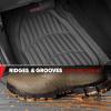imageMotor Trend FlexTough 4Piece Heavy Duty Floor Mats for Cars Trucks SUVs Automotive Floor Mats Car Mats Full Set Front Rear ampamp Cargo TrimToFit SemiCustom Deep Dish All Weather Rubber Mats  GrayGray