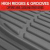 imageMotor Trend FlexTough Floor Mats for Cars Gray Deep Dish AllWeather Mats Waterproof TrimTo Fit Automotive Floor Mats for Trucks SUV Universal Liner Car AccessoriesGray