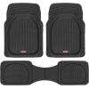 imageMotor Trend FlexTough Floor Mats for Cars Gray Deep Dish AllWeather Mats Waterproof TrimTo Fit Automotive Floor Mats for Trucks SUV Universal Liner Car AccessoriesBlack