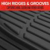 imageMotor Trend FlexTough Floor Mats for Cars Gray Deep Dish AllWeather Mats Waterproof TrimTo Fit Automotive Floor Mats for Trucks SUV Universal Liner Car AccessoriesBlack