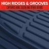 imageMotor Trend FlexTough Floor Mats for Cars Gray Deep Dish AllWeather Mats Waterproof TrimTo Fit Automotive Floor Mats for Trucks SUV Universal Liner Car AccessoriesCobalt Blue