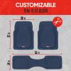 imageMotor Trend FlexTough Floor Mats for Cars Gray Deep Dish AllWeather Mats Waterproof TrimTo Fit Automotive Floor Mats for Trucks SUV Universal Liner Car AccessoriesCobalt Blue