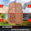 imageMotor Trend Original FlexTough Black Rubber Car Floor Mats for 3 Row Vehicles Front ampamp Rear 2nd Row Deep Dish All Weather Automotive Heavy Duty Trim to Fit Automotive Liners for Cars Truck Van SUVBeige