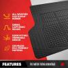 imageMotor Trend Premium FlexTough AllProtection Cargo Mat Liner  wTraction Grips ampamp Fresh Design Heavy Duty Trimmable Trunk Liner for Car Truck SUV Black OF985BKBlack