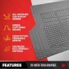 imageMotor Trend Premium FlexTough AllProtection Cargo Mat Liner  wTraction Grips ampamp Fresh Design Heavy Duty Trimmable Trunk Liner for Car Truck SUV Black OF985BKGray