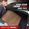 imageMotor Trend Premium FlexTough AllProtection Cargo Mat Liner  wTraction Grips ampamp Fresh Design Heavy Duty Trimmable Trunk Liner for Car Truck SUV Black OF985BKBeige