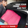 imageMotor Trend Premium FlexTough AllProtection Cargo Mat Liner  wTraction Grips ampamp Fresh Design Heavy Duty Trimmable Trunk Liner for Car Truck SUV Black OF985BKPink