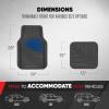 imageMotor Trend TwoTone Focus Rubber Car Floor Mats for Autos SUV Truck ampamp Van  AllWeather Waterproof Protection Front ampamp Rear Liners Trim to Fit Most VehiclesBlue