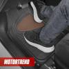imageMotor Trend TwoTone Focus Rubber Car Floor Mats for Autos SUV Truck ampamp Van  AllWeather Waterproof Protection Front ampamp Rear Liners Trim to Fit Most VehiclesBeige