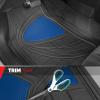imageMotor Trend TwoTone Focus Rubber Car Floor Mats for Autos SUV Truck ampamp Van  AllWeather Waterproof Protection Front ampamp Rear Liners Trim to Fit Most VehiclesBlue