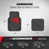 imageMotor Trend TwoTone Focus Rubber Car Floor Mats for Autos SUV Truck ampamp Van  AllWeather Waterproof Protection Front ampamp Rear Liners Trim to Fit Most VehiclesRed