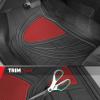 imageMotor Trend TwoTone Focus Rubber Car Floor Mats for Autos SUV Truck ampamp Van  AllWeather Waterproof Protection Front ampamp Rear Liners Trim to Fit Most VehiclesRed