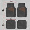 imageMotor Trend TwoTone Focus Rubber Car Floor Mats for Autos SUV Truck ampamp Van  AllWeather Waterproof Protection Front ampamp Rear Liners Trim to Fit Most VehiclesBeige