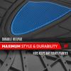 imageMotor Trend TwoTone Focus Rubber Car Floor Mats for Autos SUV Truck ampamp Van  AllWeather Waterproof Protection Front ampamp Rear Liners Trim to Fit Most VehiclesBlue