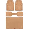 imageMotor Trend 943BG FlexTough Defender Car Floor Mats Next Generation Deep Dish Heavy Duty Contour Liners for Car SUV Truck ampamp VanAll Weather Protection Trim to Fit Most Vehicles BeigeBeige w Cargo Liner