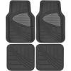 imageMotor Trend TwoTone Focus Rubber Car Floor Mats for Autos SUV Truck ampamp Van  AllWeather Waterproof Protection Front ampamp Rear Liners Trim to Fit Most VehiclesGray