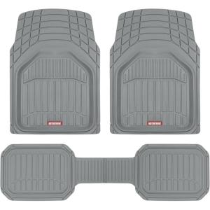 imageMotor Trend 943BG FlexTough Defender Car Floor Mats Next Generation Deep Dish Heavy Duty Contour Liners for Car SUV Truck ampamp VanAll Weather Protection Trim to Fit Most Vehicles BeigeGray