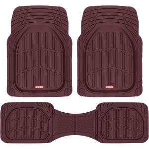 imageMotor Trend FlexTough Floor Mats for Cars Gray Deep Dish AllWeather Mats Waterproof TrimTo Fit Automotive Floor Mats for Trucks SUV Universal Liner Car AccessoriesBurgundy