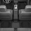 imageMotor Trend ChromeTech Car Floor Mats Full Set  Durable Rubber Floor Mats for Cars with Two Tone Accent All Weather Interior Protection for Front and Rear with NonSlip Backing Silver ChromeBlack  Gloss Black
