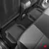 imageMotor Trend ChromeTech Car Floor Mats Full Set  Durable Rubber Floor Mats for Cars with Two Tone Accent All Weather Interior Protection for Front and Rear with NonSlip Backing Silver ChromeGray  Black
